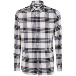 TINTORIA MATTEI Men's Plaid Long-Sleeve Shirt Men RED Shirts